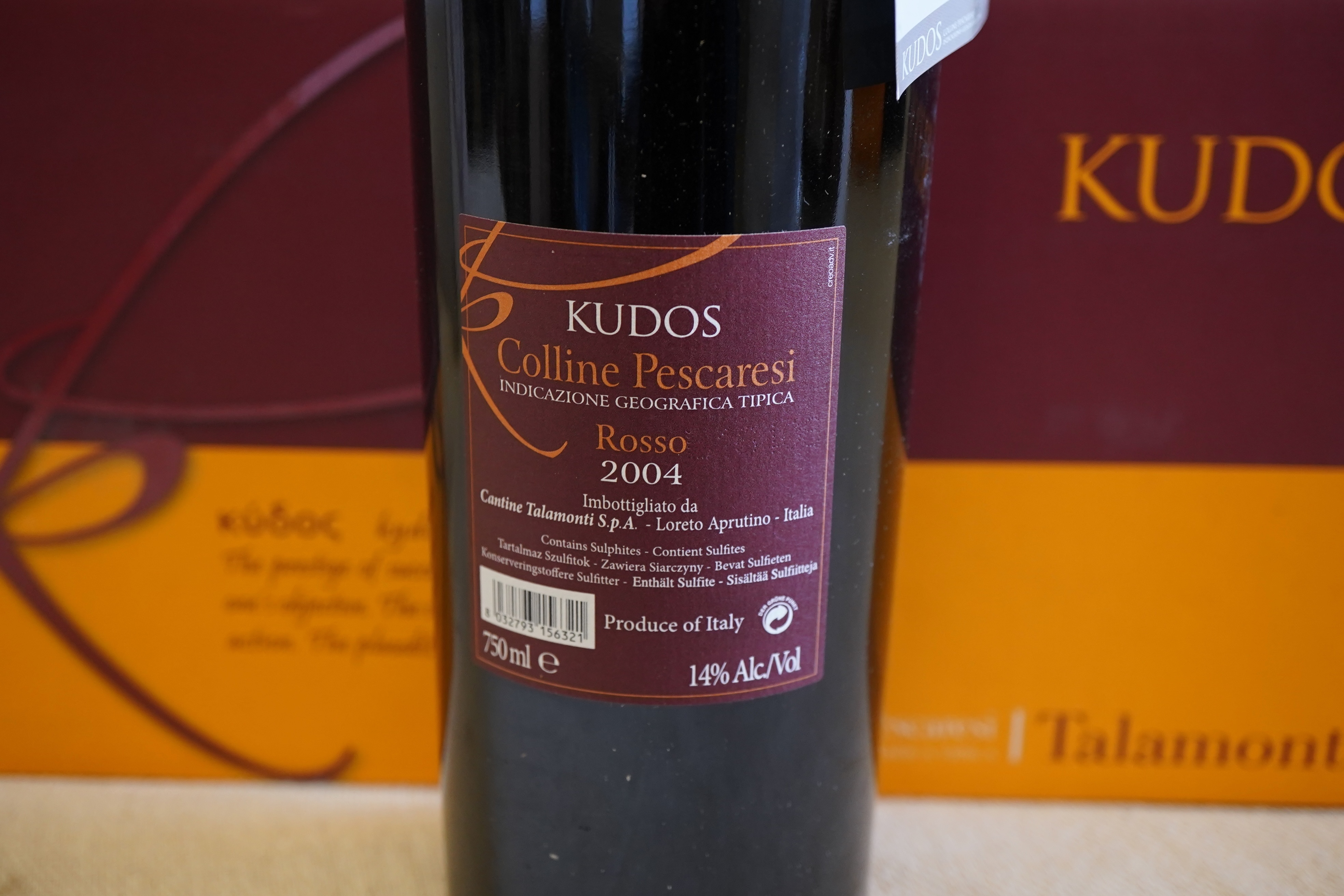 Talamonti, 'Kudos' Rosso Colline Pescaresi IGT, 2004